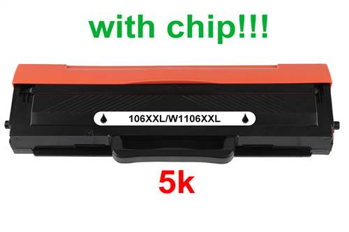 Kompatibilný toner pre HP 106XXL/W1106XXL-Plne funkčný čip! Black 5000 strán