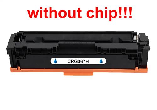 Kompatibilný toner pre Canon CRG-067H bez čipu! Cyan 2350 strán