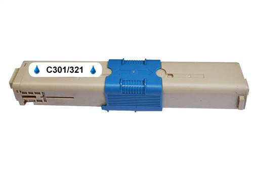 Kompatibilný toner pre OKI C301/321dn Cyan /44973535 1500 strán