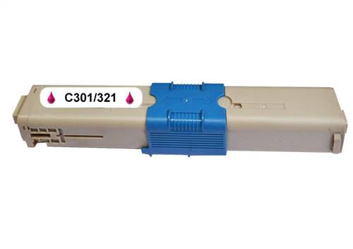 Kompatibilný toner pre OKI C301/321dn Magenta /44973534 1500 strán