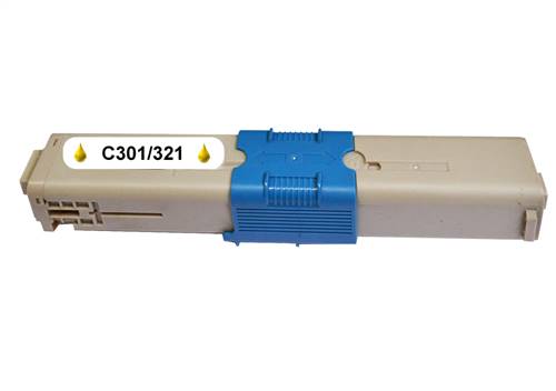 Kompatibilný toner pre OKI C301/321dn Yellow /44973533 1500 strán