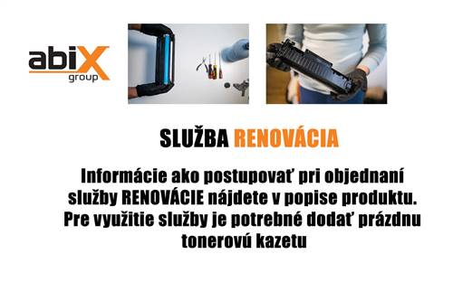 Služba RENOVÁCIA pre HP+ 135X/W1350X Black s OEM čipom. Info v popise !!! 2400 strán